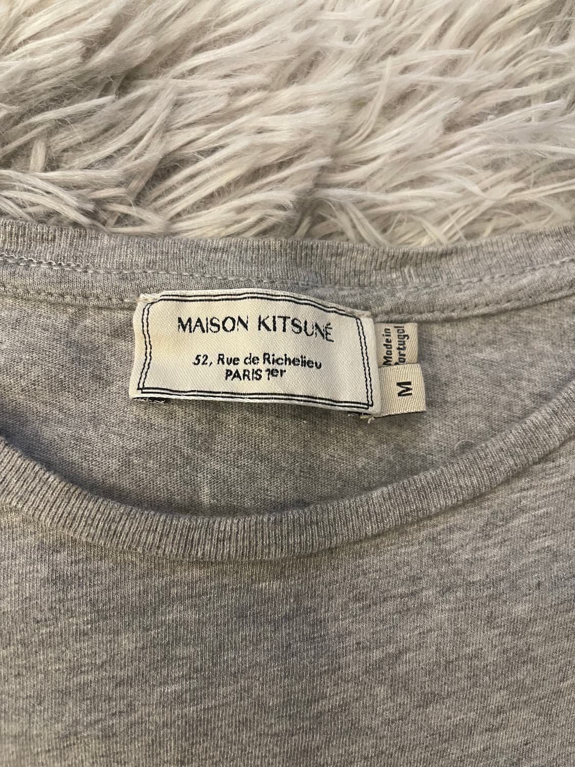 메종키츠네 파리지엔 반팔 티셔츠 그레이 상품이미지2