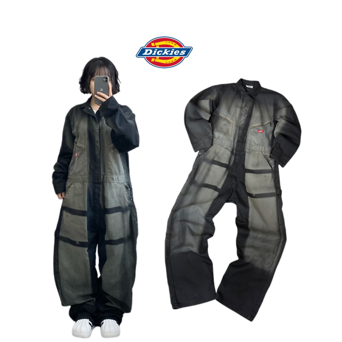 디키즈 90s OG 페이딩 워크 커버올 점프수트 상품이미지1