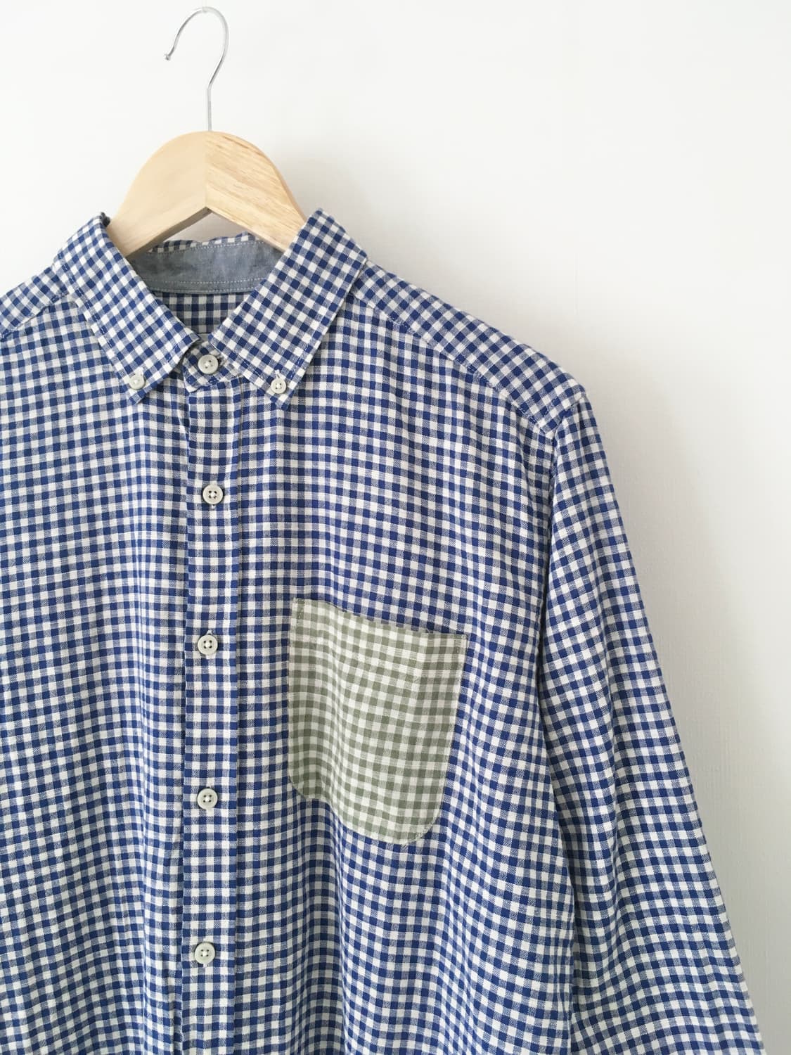 piste blue gingham check shirt 상품이미지3