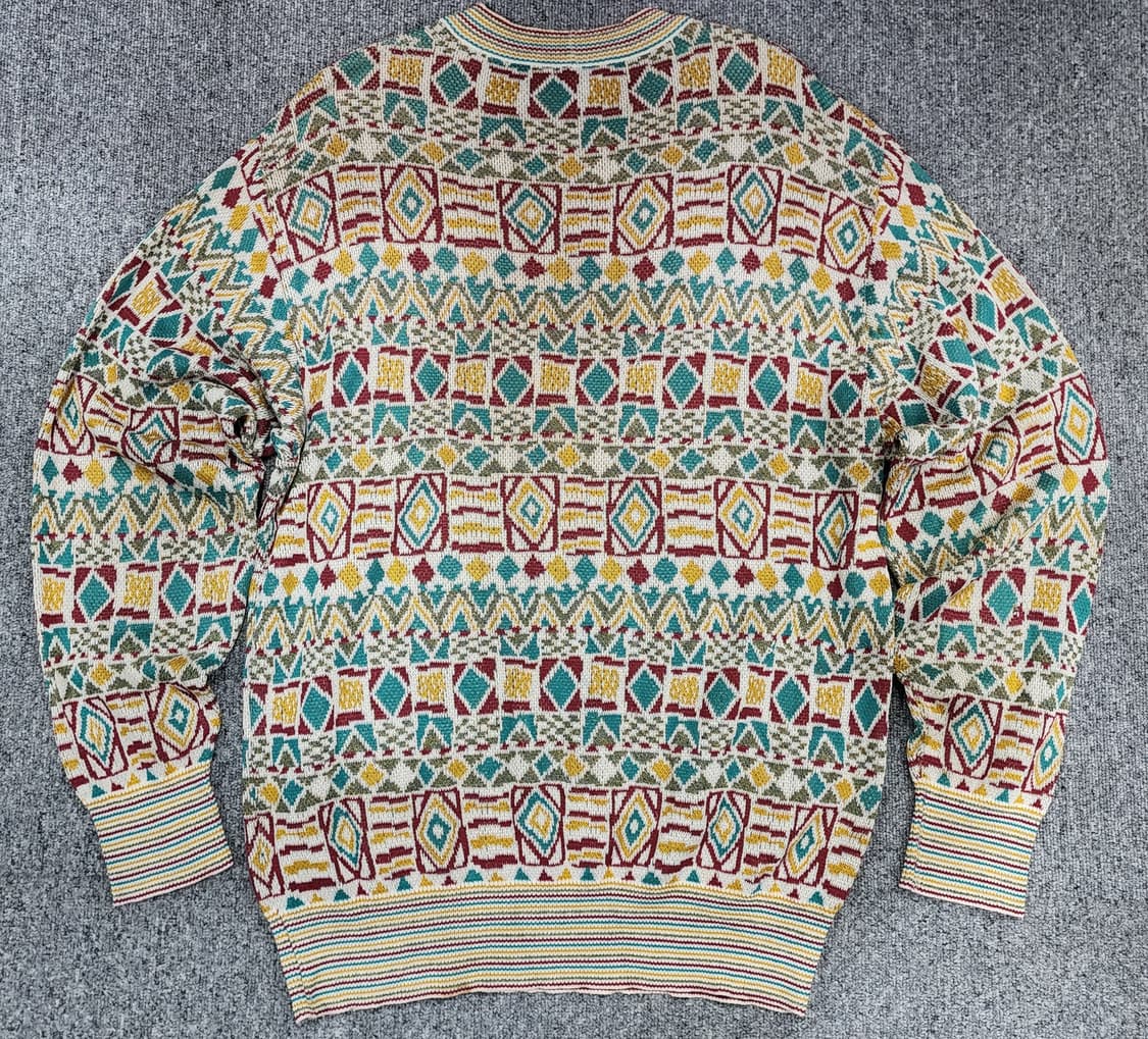 미쏘니 스포츠 빈티지 기하학 패턴 니트 M 상품이미지2