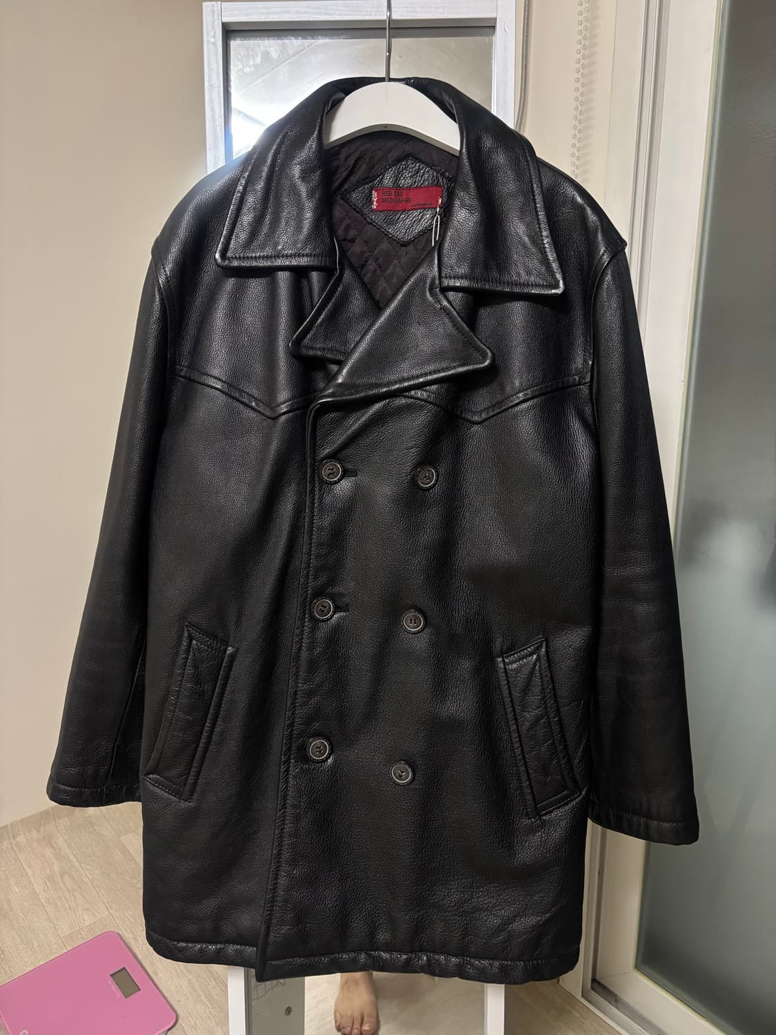 Levi’s Leather pea coat/O30 상품이미지1