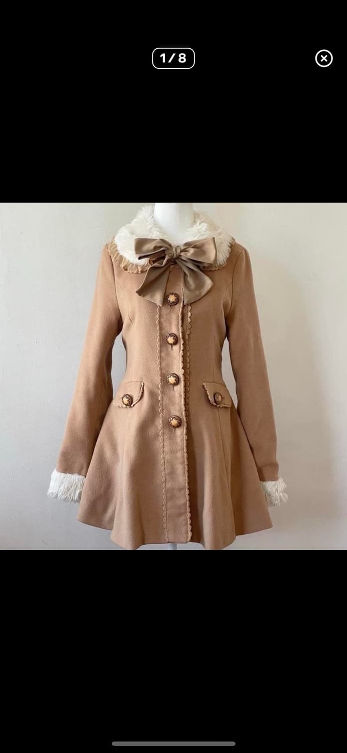 리즈리사 핀터깔 고전 라떼갸루 히메갸루 히메카지 코트 상품이미지1