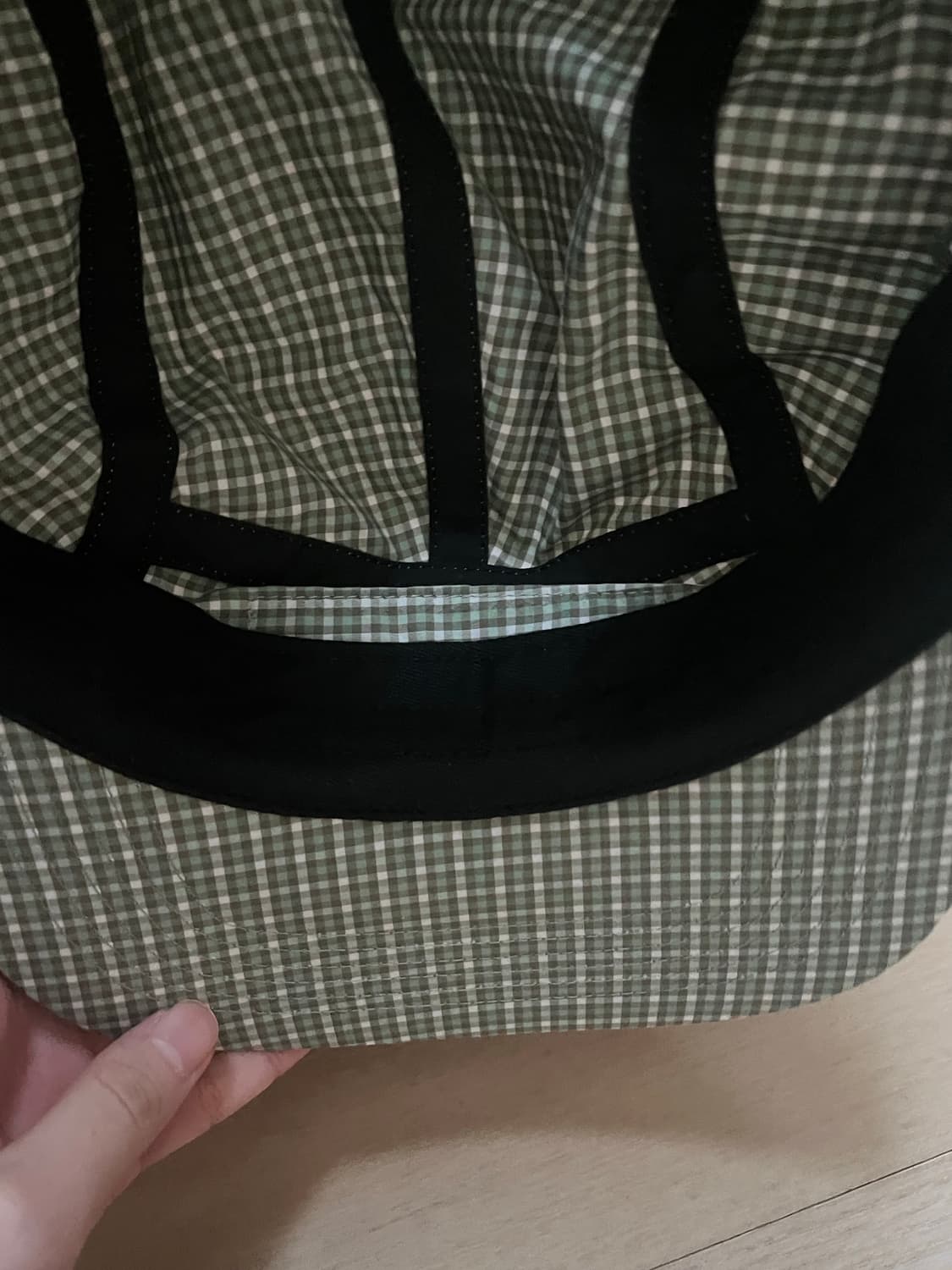 슈프림 코듀라 플레이드 캠프캡 올리브 - 25SS 상품이미지4