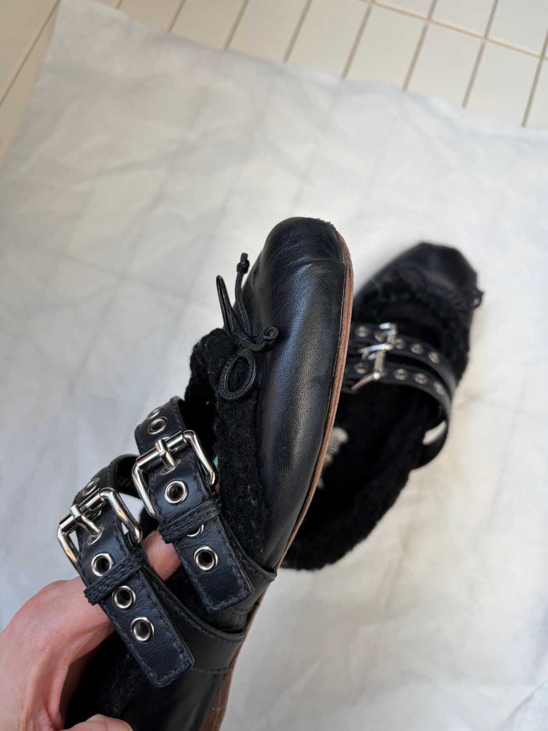 Miu miu fur ballet flat 37 상품이미지8