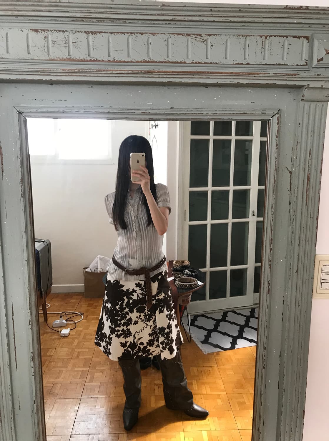 vintage frill blouse 상품이미지3