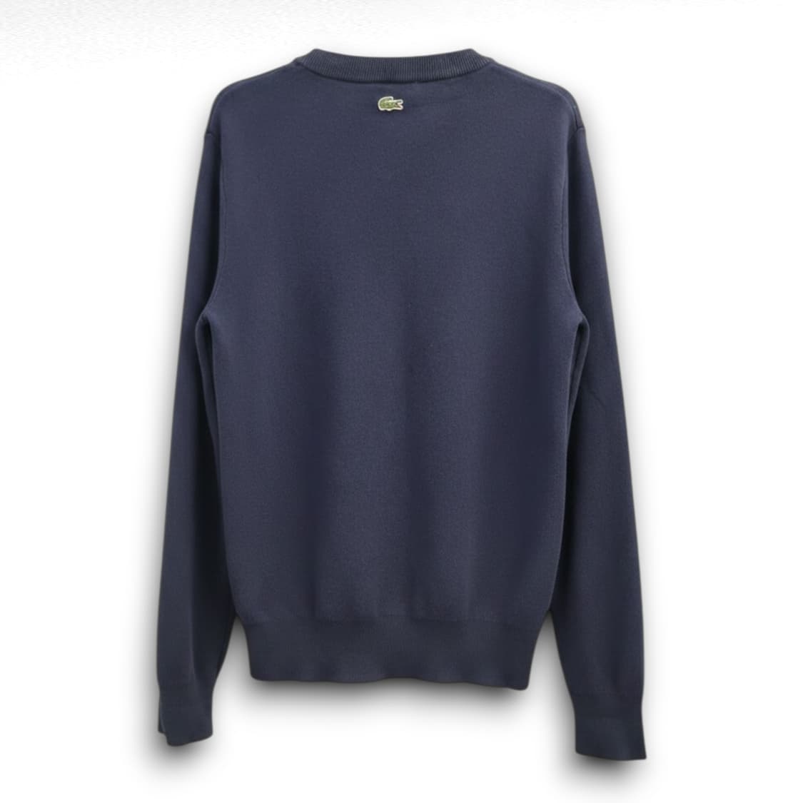라코스테 여성 크루넥 니트 스웨터 네이비 S 감각적인 로고 상품이미지8