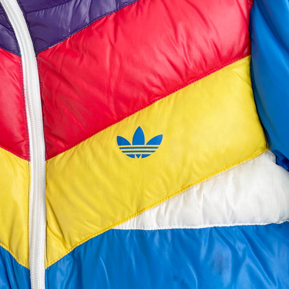F1 아디다스 빈티지 컬러블록 덕다운 패딩 재킷 95사이즈 상품이미지4