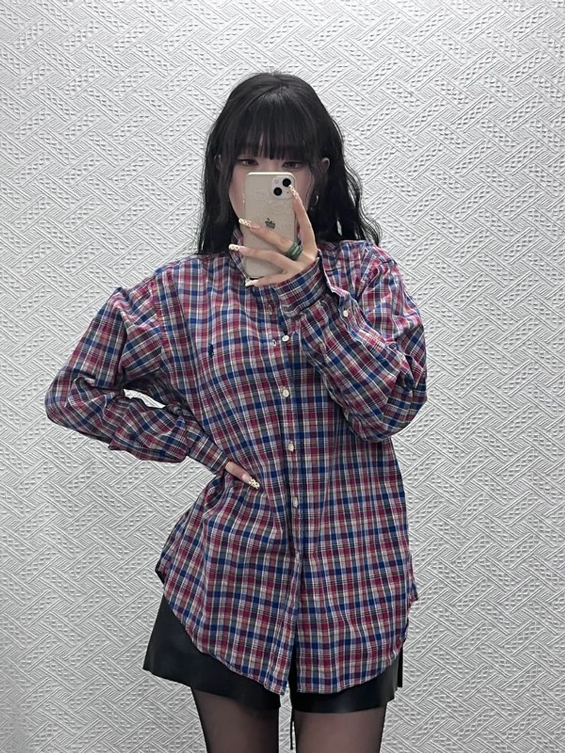 폴로 랄프로렌 빈티지 컨트리 레트로 체크 셔츠 L C09998 상품이미지1