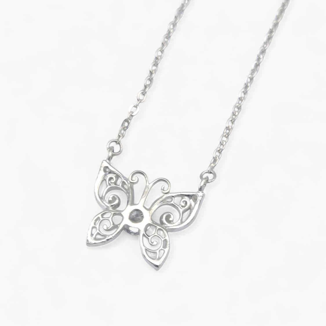 안나수이 나비 펜던트 실버 목걸이 (랩다이아 세팅) 상품이미지6