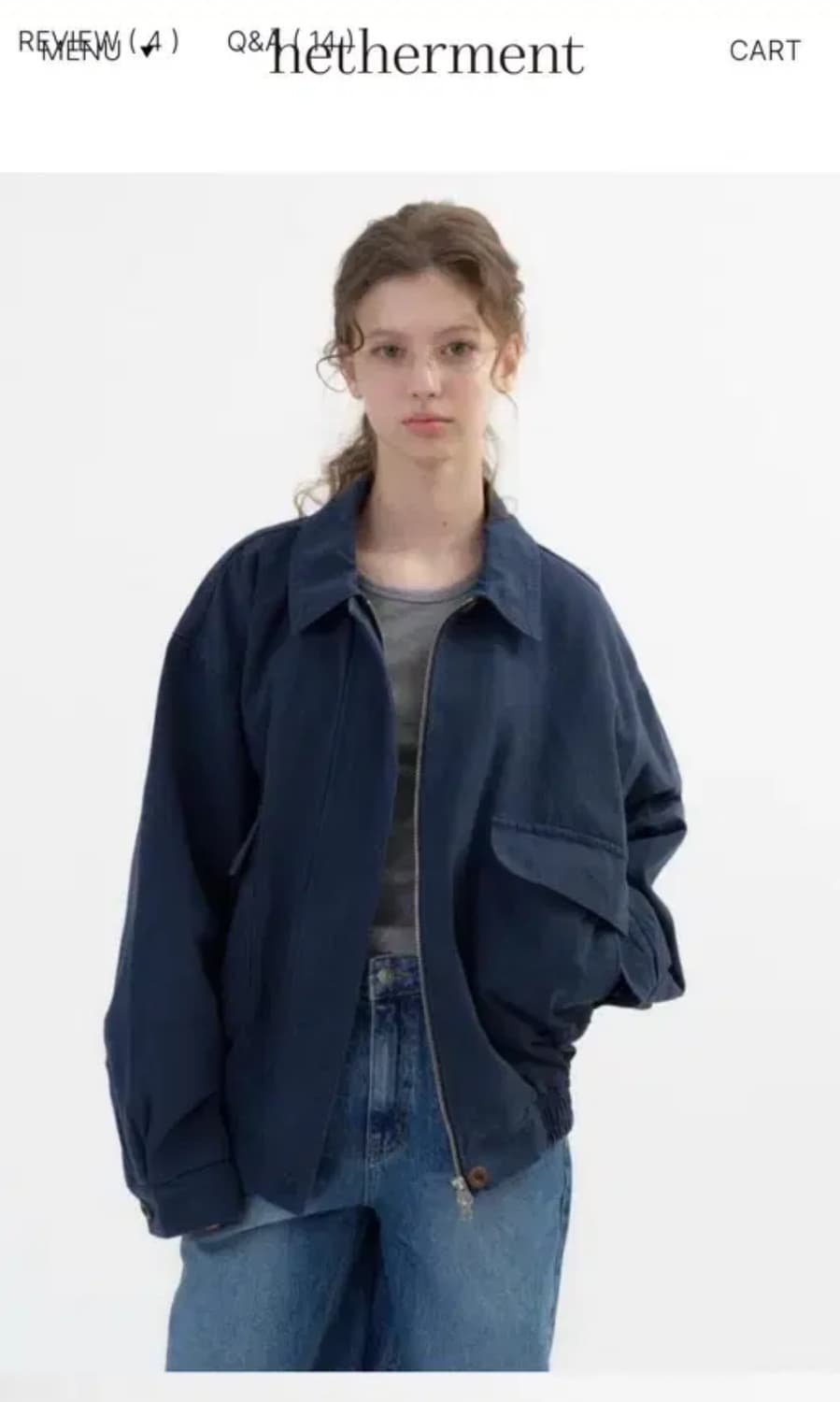 헤더먼트 가먼츠 워싱 점퍼 상품이미지1