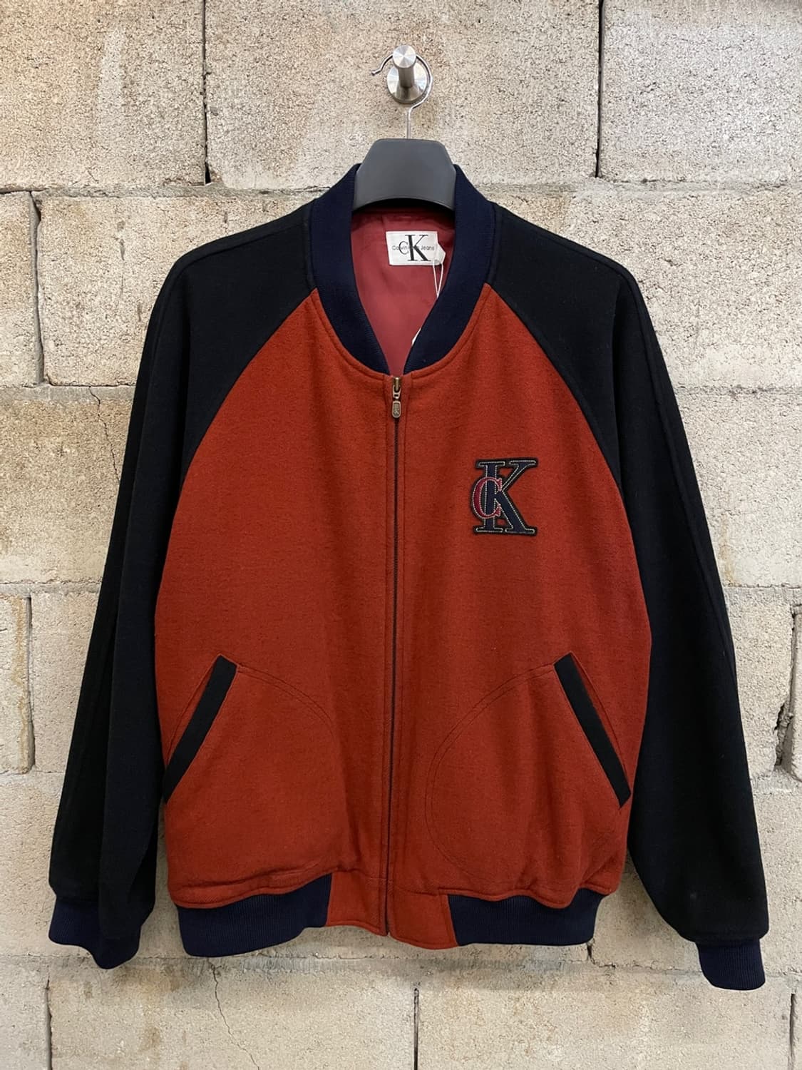 90s 캘빈 클라인 울 블루종 자켓  상품이미지1