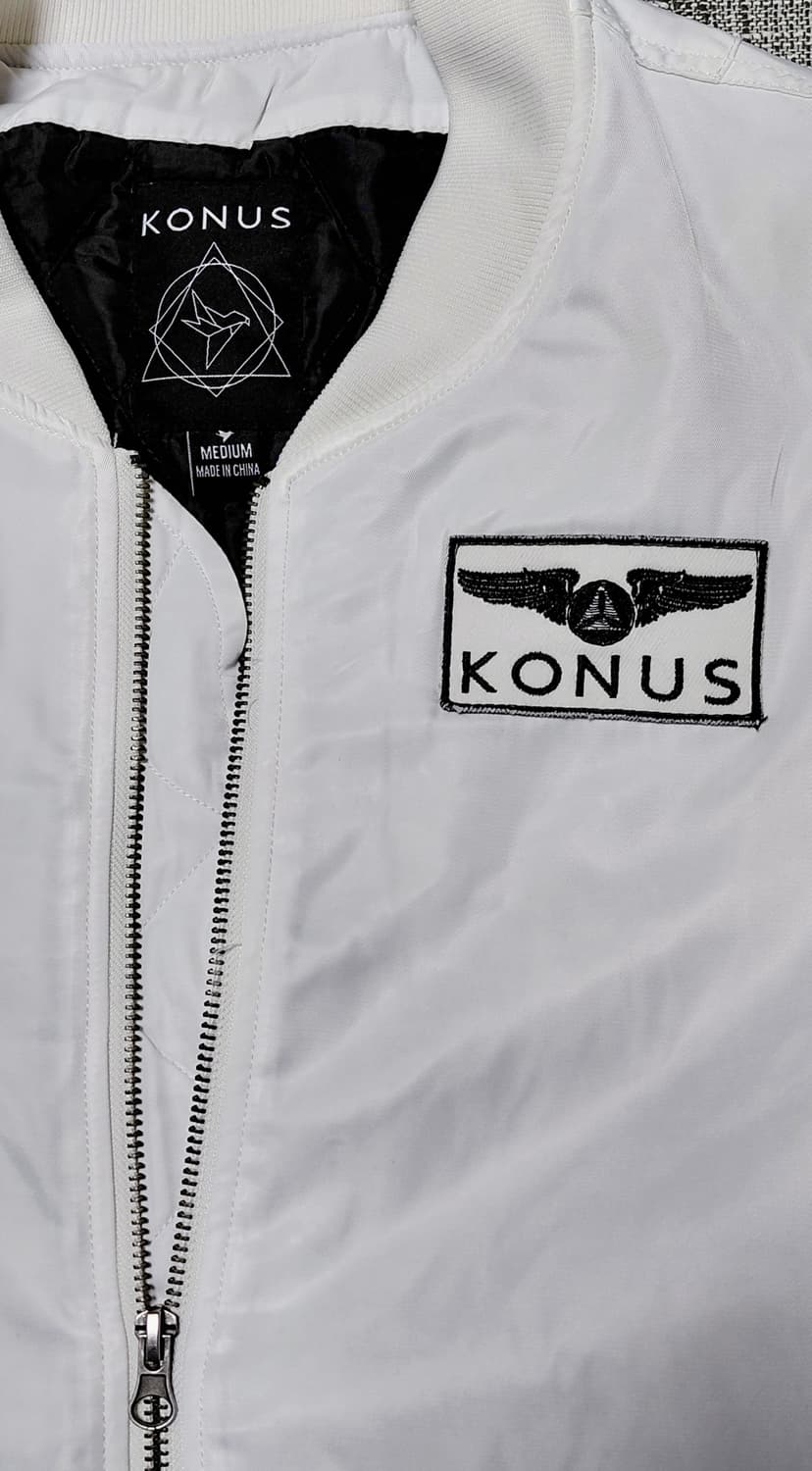 KONUS 화이트 봄버 자켓 M 상품이미지2