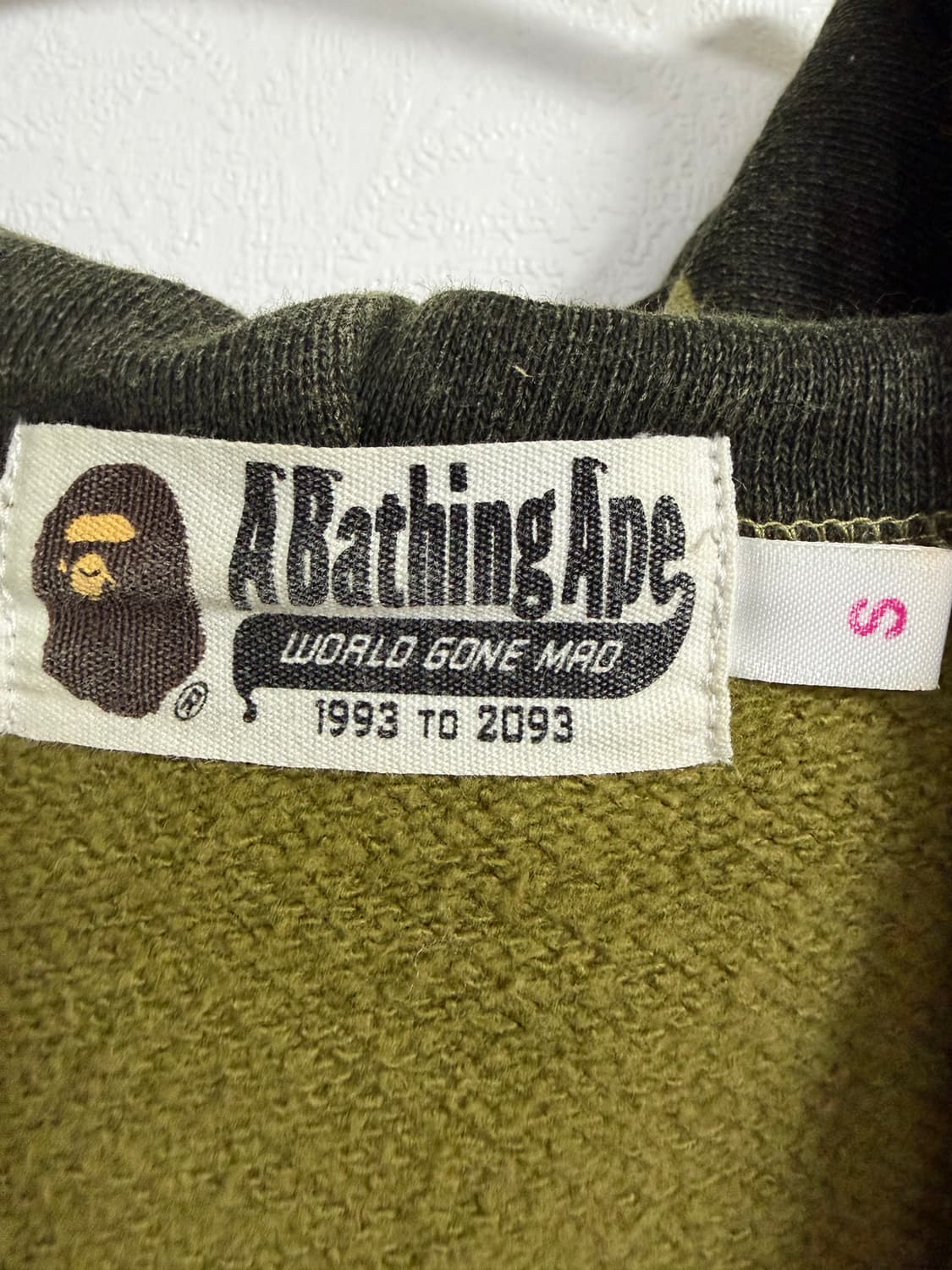 베이프 녹계 샤크 후드 집업 상품이미지3