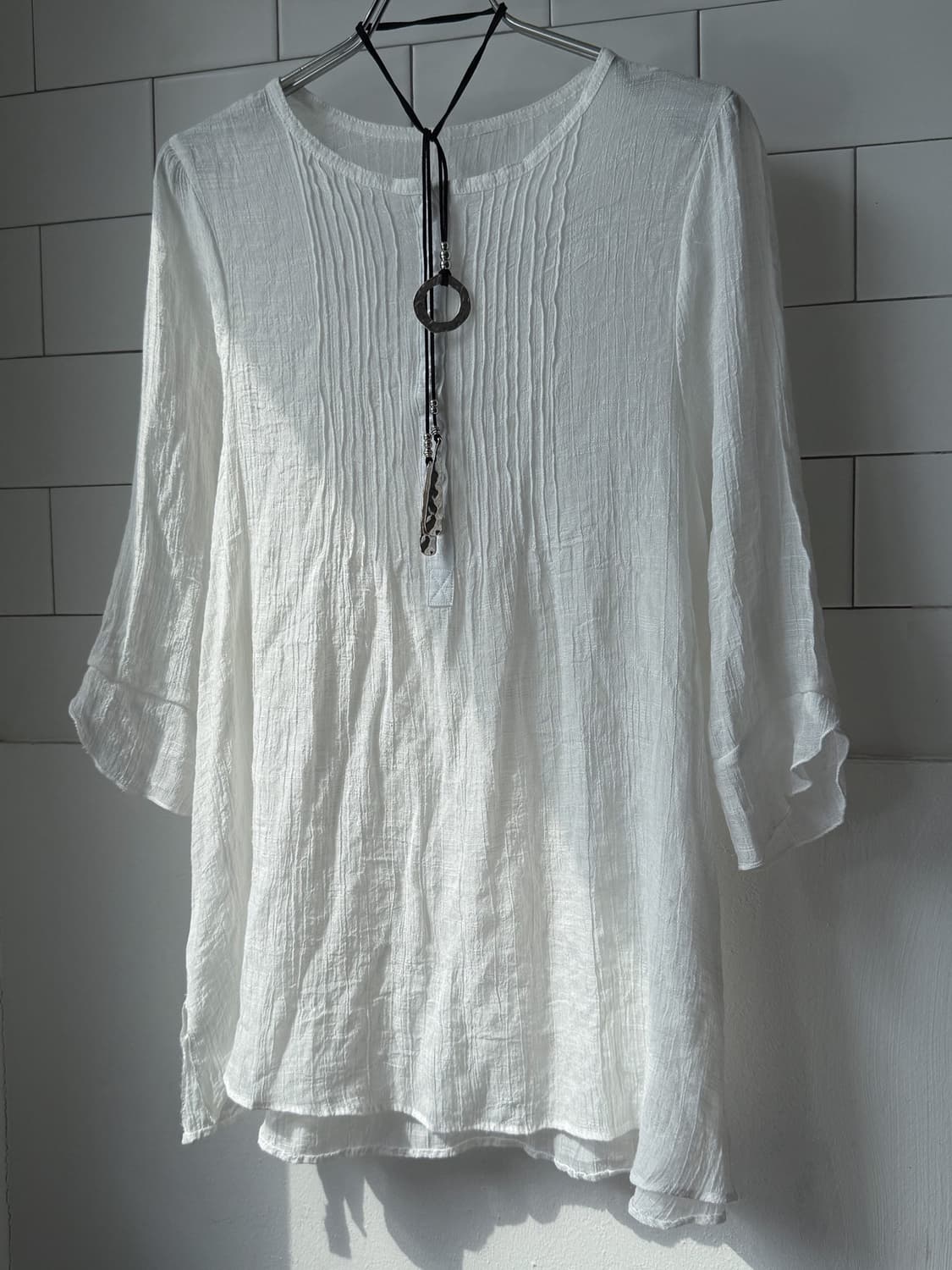 Linen Button Blouse 0176 상품이미지1