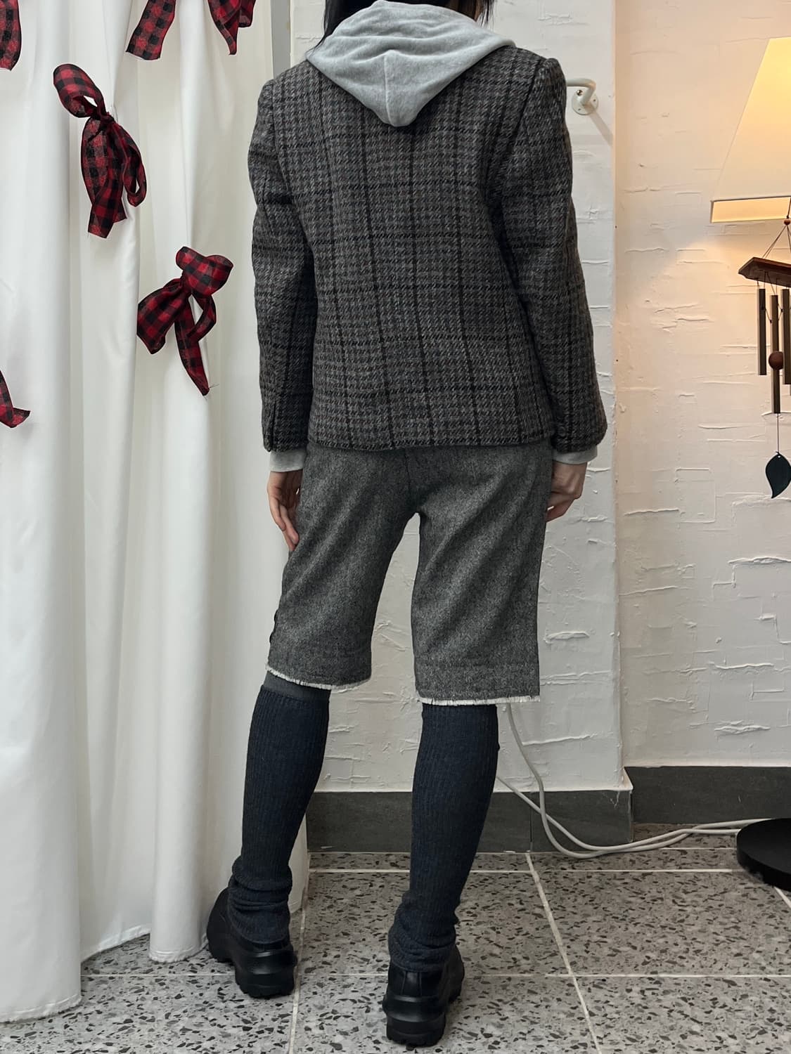 brown wool short coat 상품이미지4