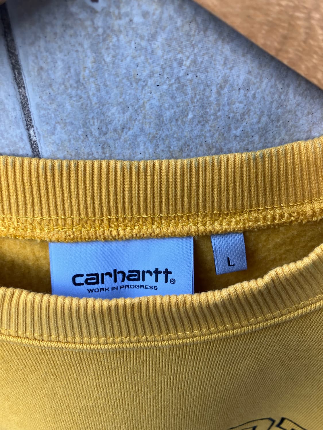 칼하트wip 디비전 스웻셔츠 맨투맨 옐로우 L 상품이미지2