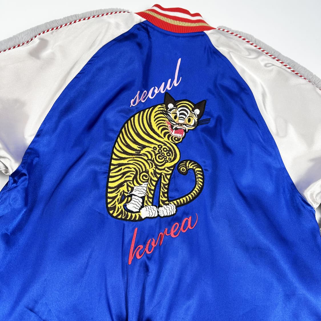 VTG 빈티지 타이거 자수 스카쟌 자켓 (L) 상품이미지5