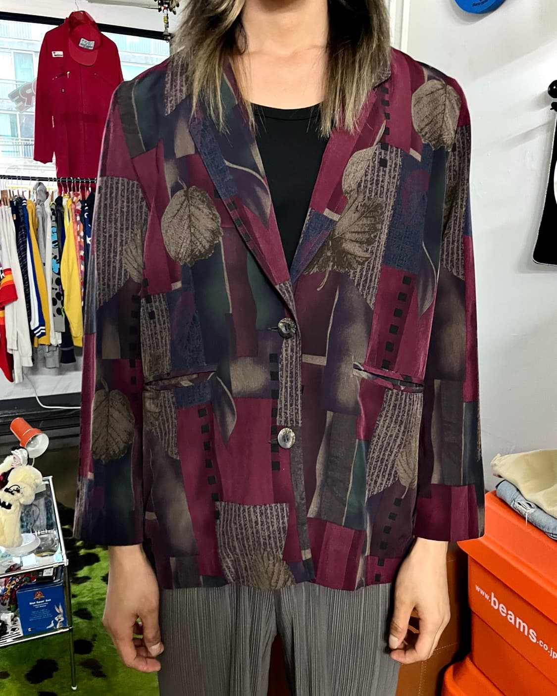 Jpn Antique Ethnic Pattern Old Blazer JK 상품이미지3