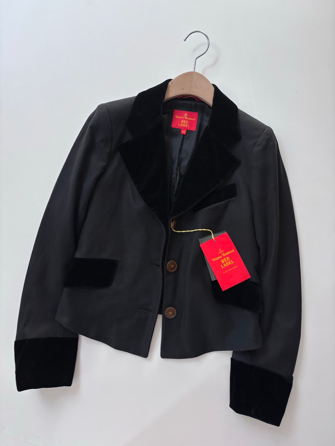 Vivienne Westwood 비비안웨스트우드 레드라벨 블랙 울 자켓 상품이미지2