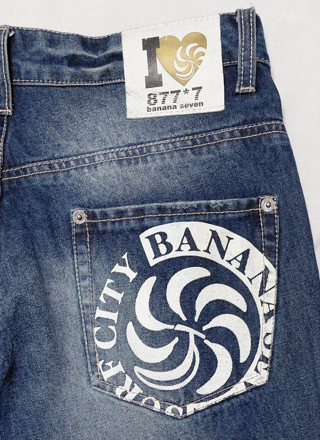 [32] BANANA SEVEN 빅로고 빈티지 데님 팬츠 상품이미지1