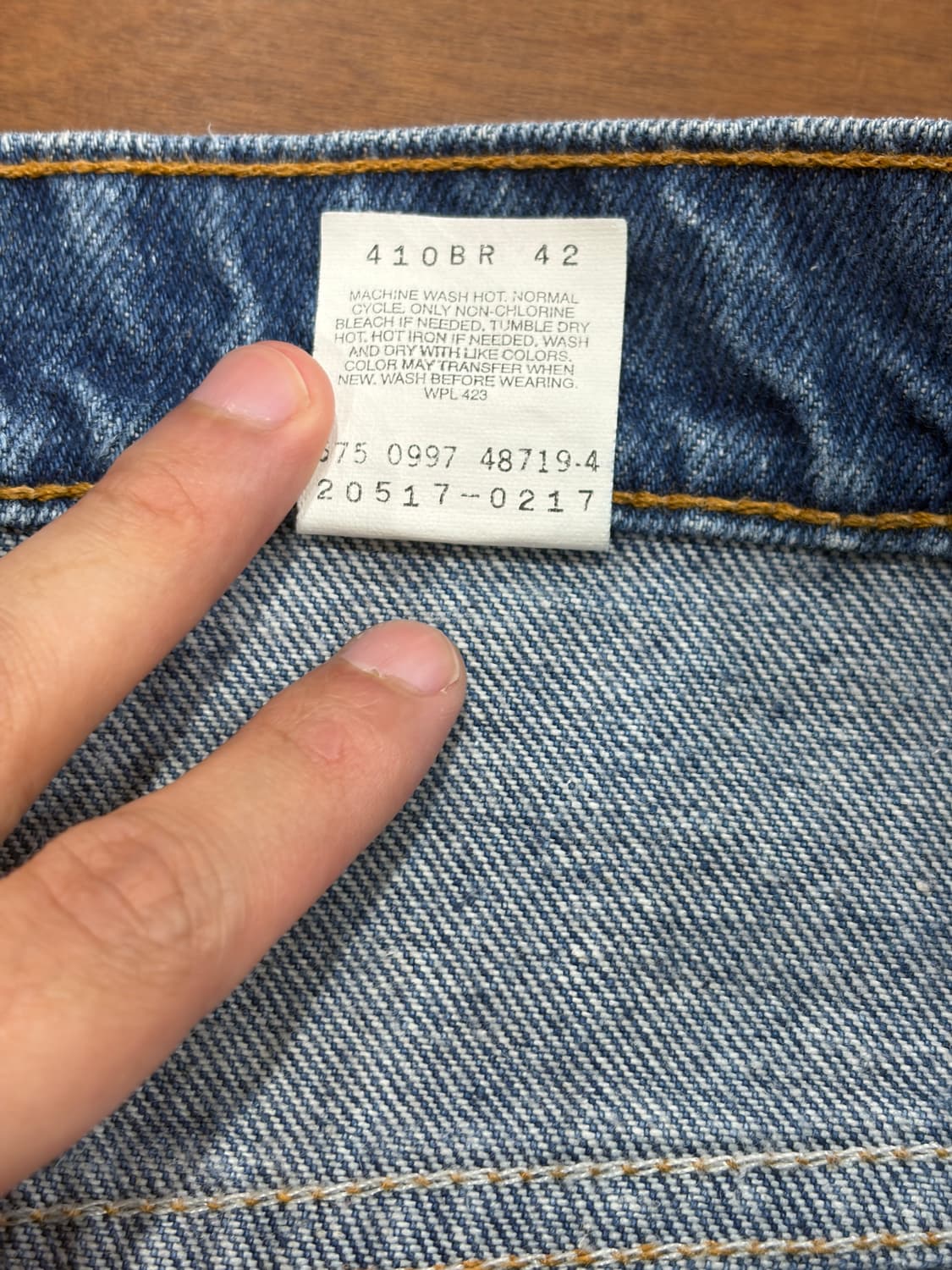 J135 90s USA levis 517 데님팬츠 상품이미지7