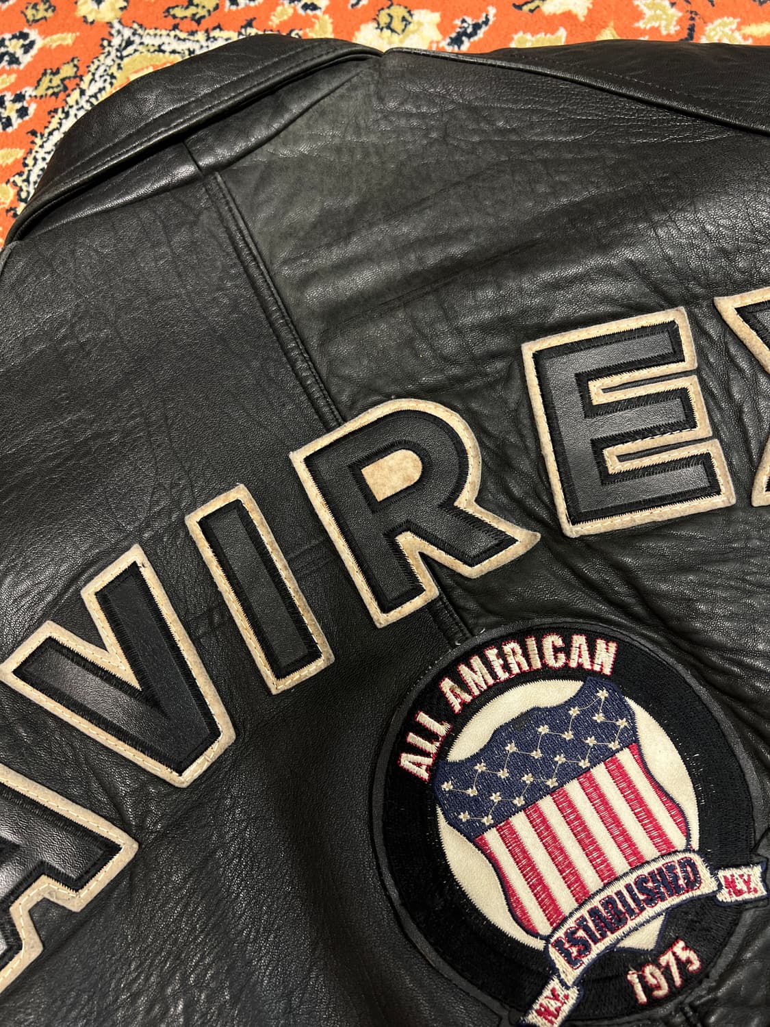 [L] AVIREX 시그니처 USA 빈티지 가죽자켓 상품이미지8