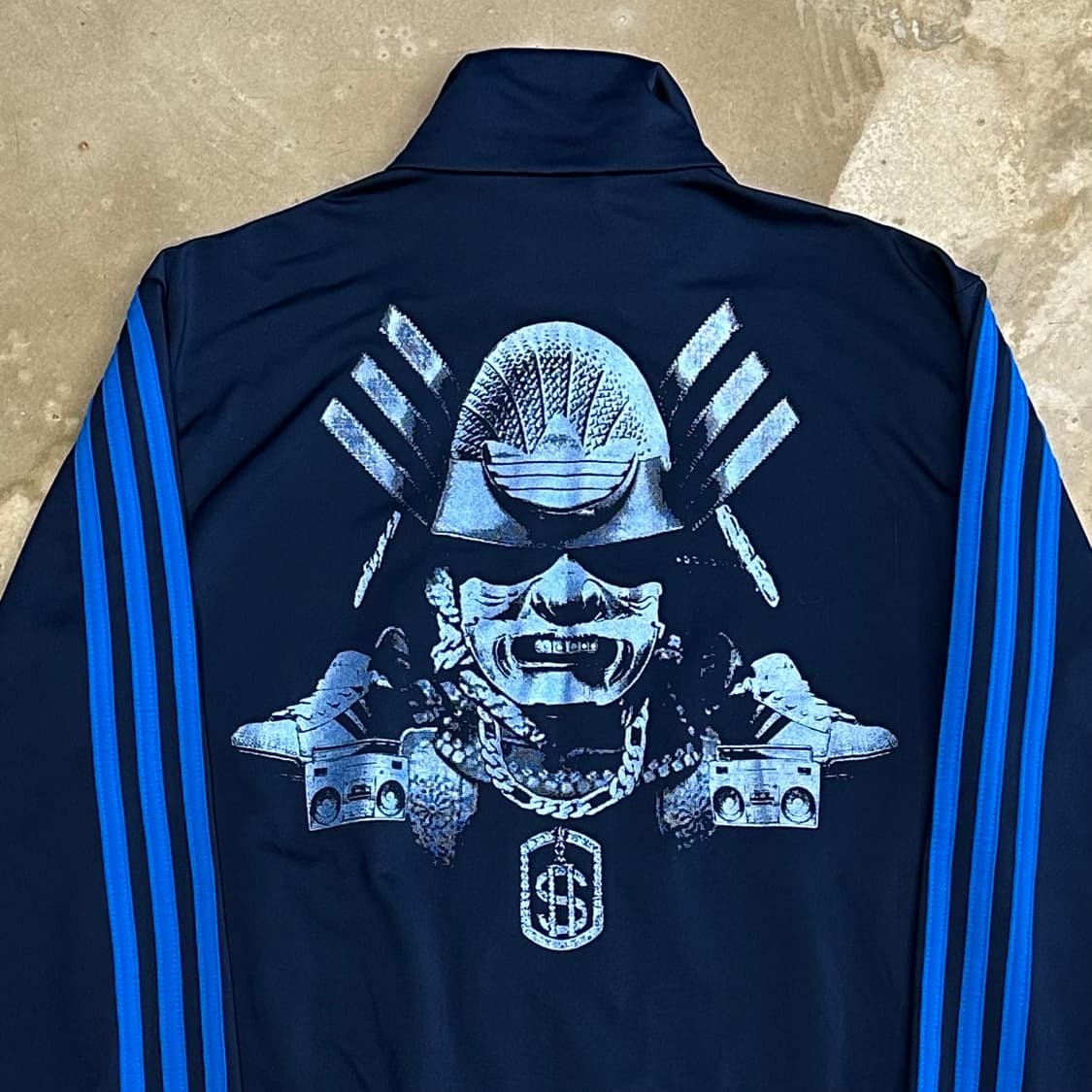 S 아디다스 파이어버드 그래픽 네이비 트랙탑 상품이미지1