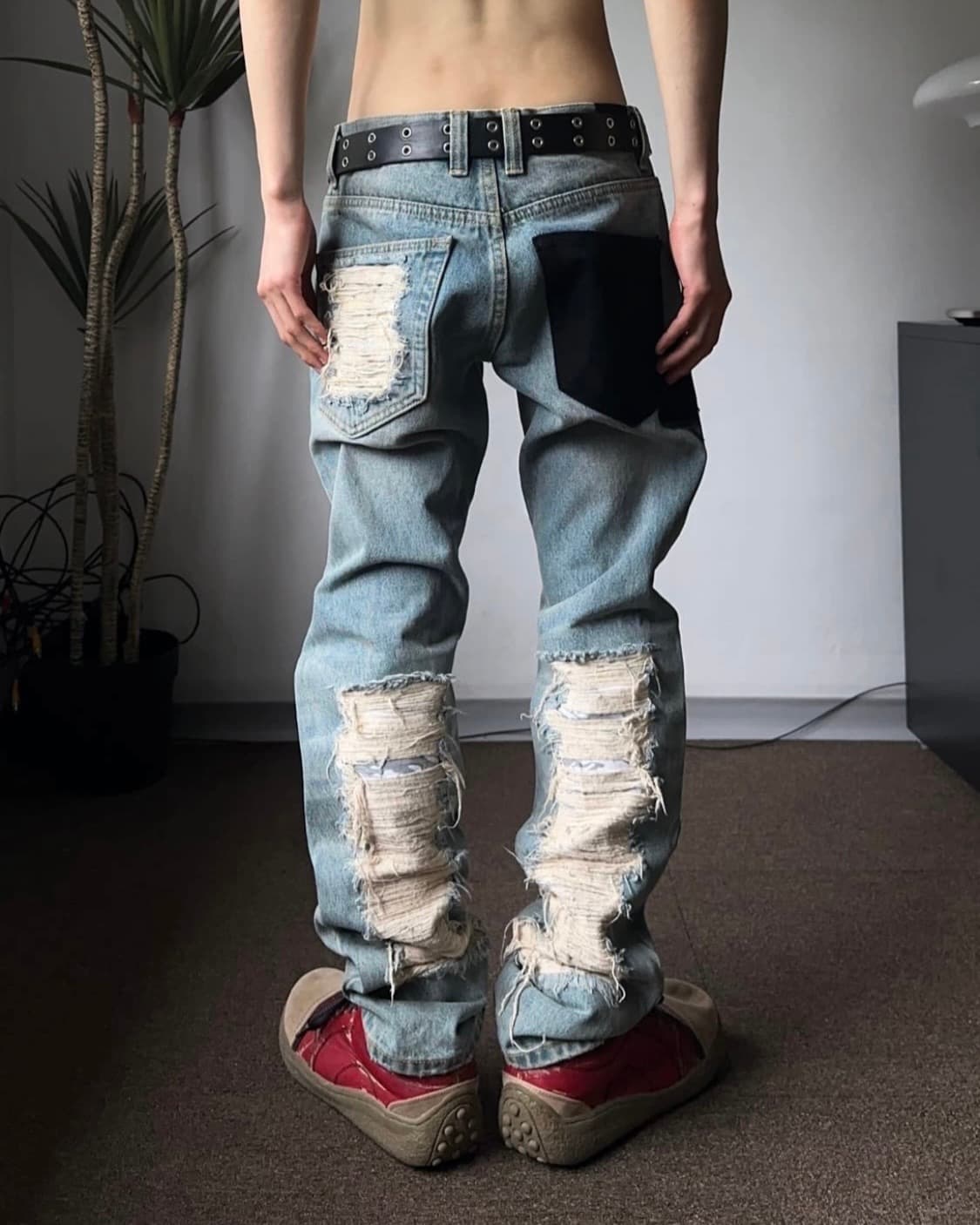 PumaxXO 리프드 대미지 진 상품이미지1