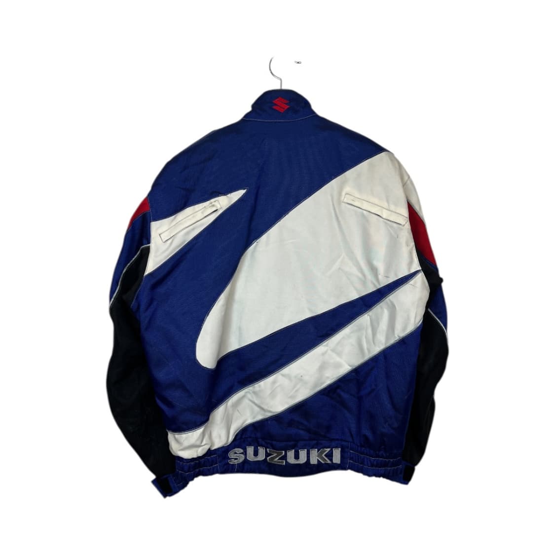 L) 스즈키 빈티지 레이싱 자켓 블루/화이트 컬러블록 OJ-054 상품이미지2