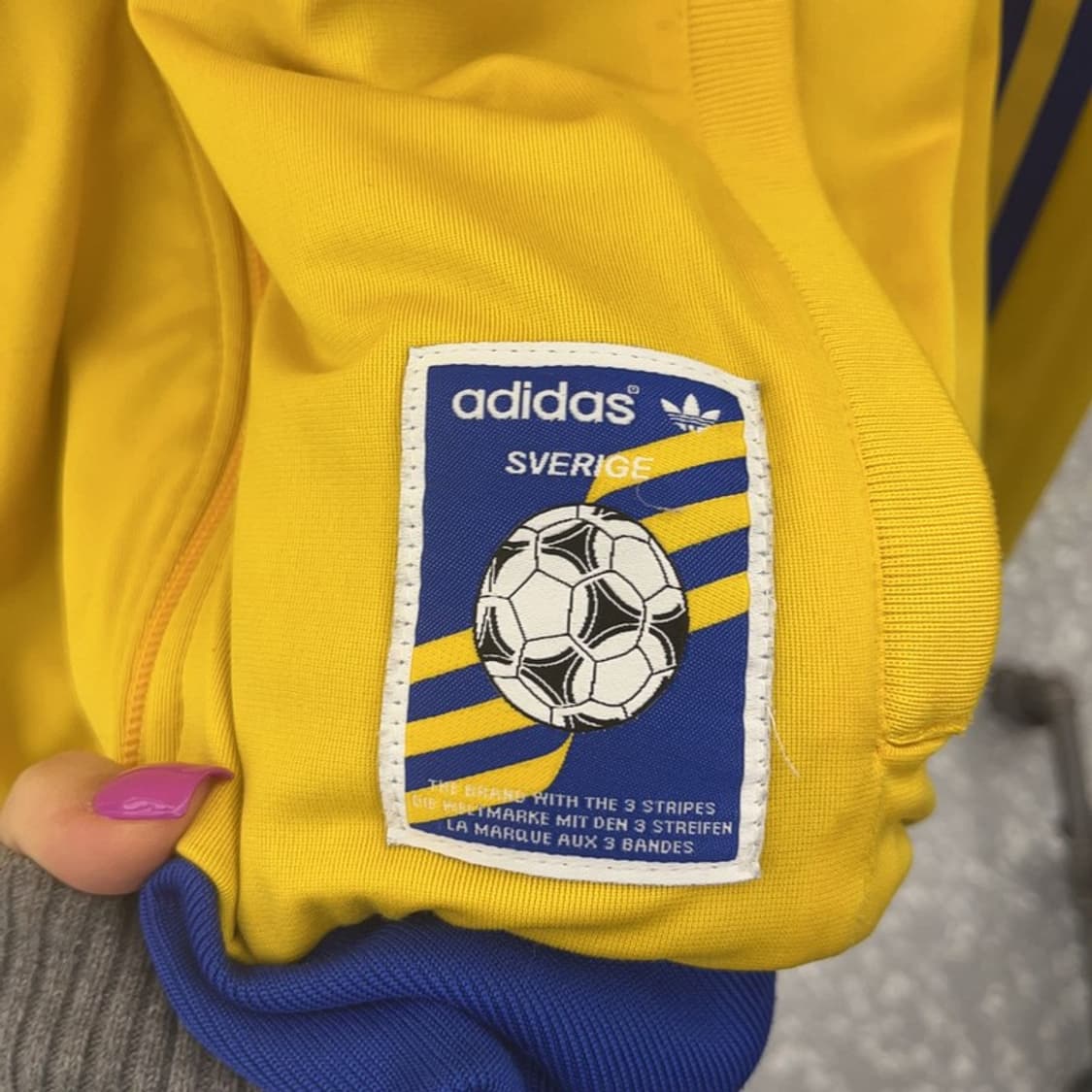 아디다스 레트로 축구 스웨덴 리버시블 트랙탑 져지 집업 90 C06767 상품이미지5