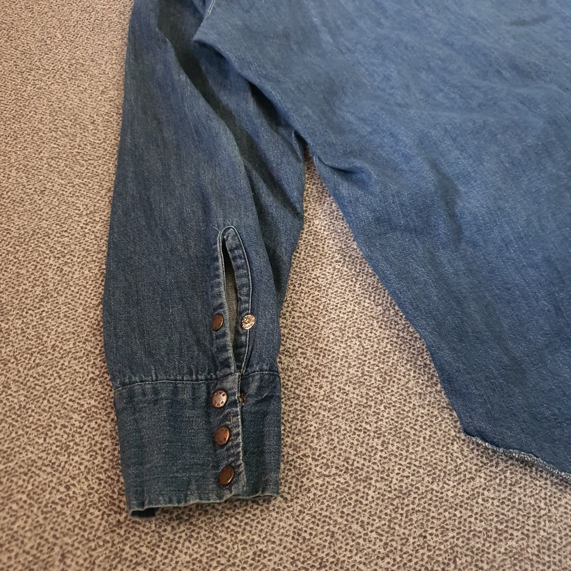 70s미국 수입 데님  웨스턴 셔츠  no.51 상품이미지10