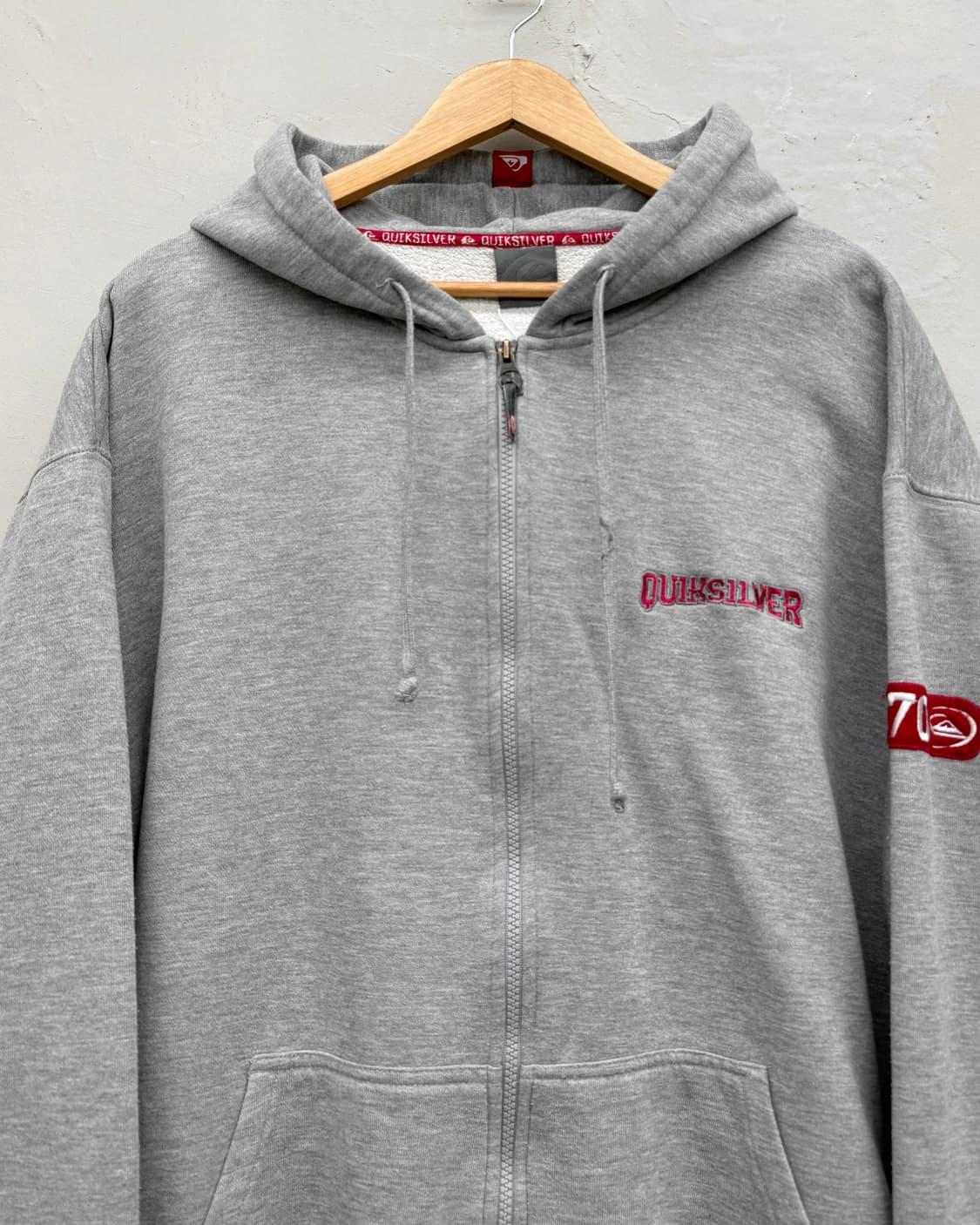 Quick Silver 00s 엠브로이더리 스웻 후드집업 상품이미지2