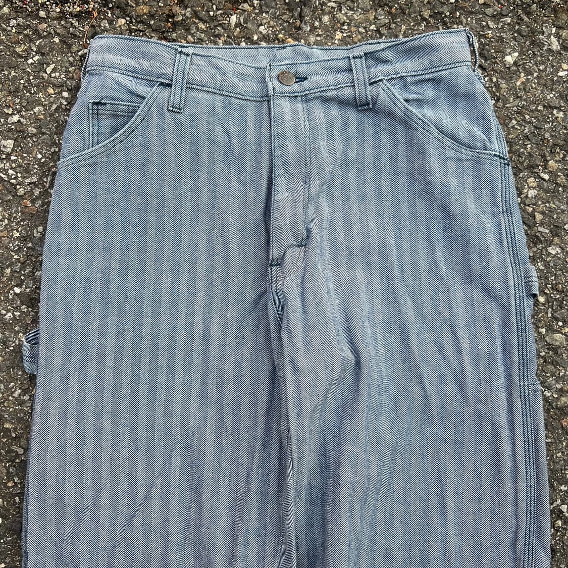 (30) 90년대 헤링본 스트라이프 패턴이 매력적인 데님 팬츠 상품이미지5