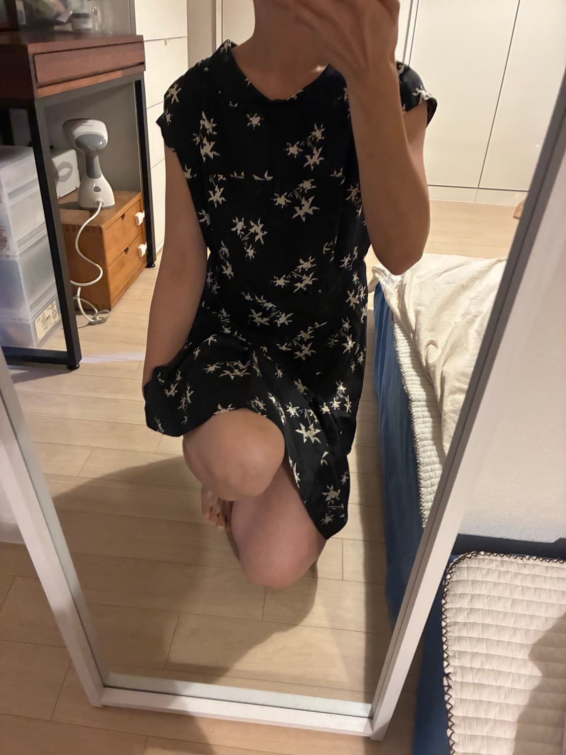 [정품] 미우미우(Miu Miu) 오픈백 파이핑 원피스 (정55 추천) 상품이미지8