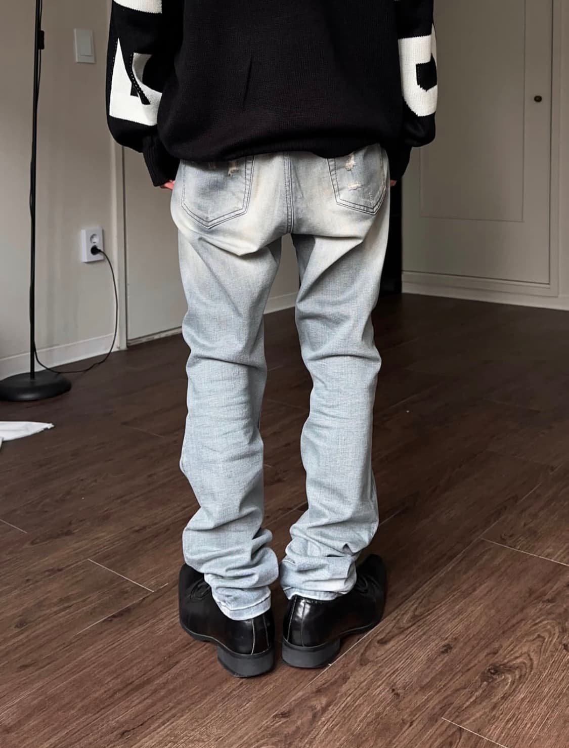 Ubjeans 디스트레스 & 리프드 스키니 진 상품이미지2