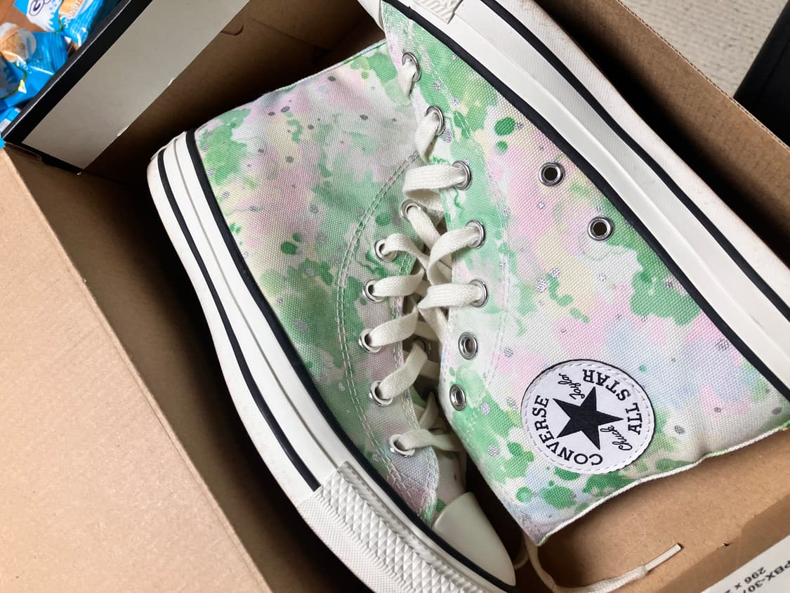거의새것🍀컨버스 하이 245 570765C egret/spring gr 상품이미지3