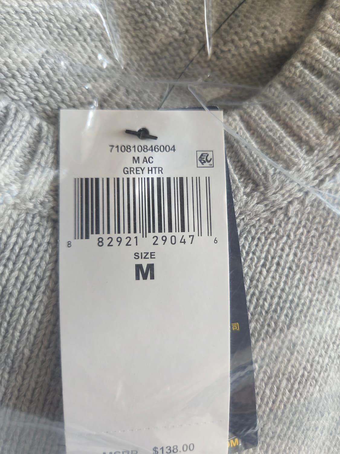 (새상품)폴로 랄프로렌 남성 크루넥 그레이 니트 M 상품이미지5