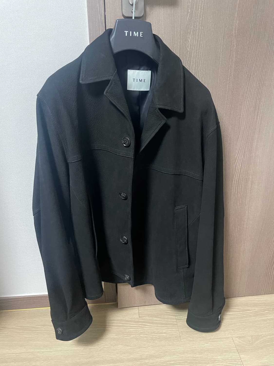 타임옴므 램스킨 오픈 칼라 자켓 (95사이즈) 팔아요. 상품이미지1