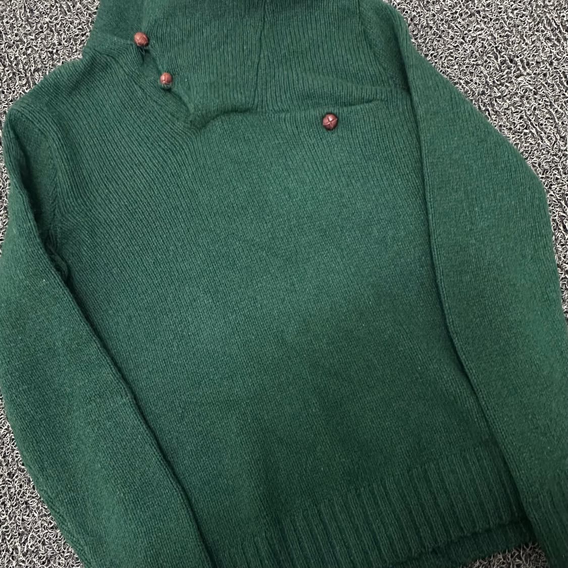 POLO 폴로 랄프로렌 숄카라 니트 그린 XS 상품이미지2