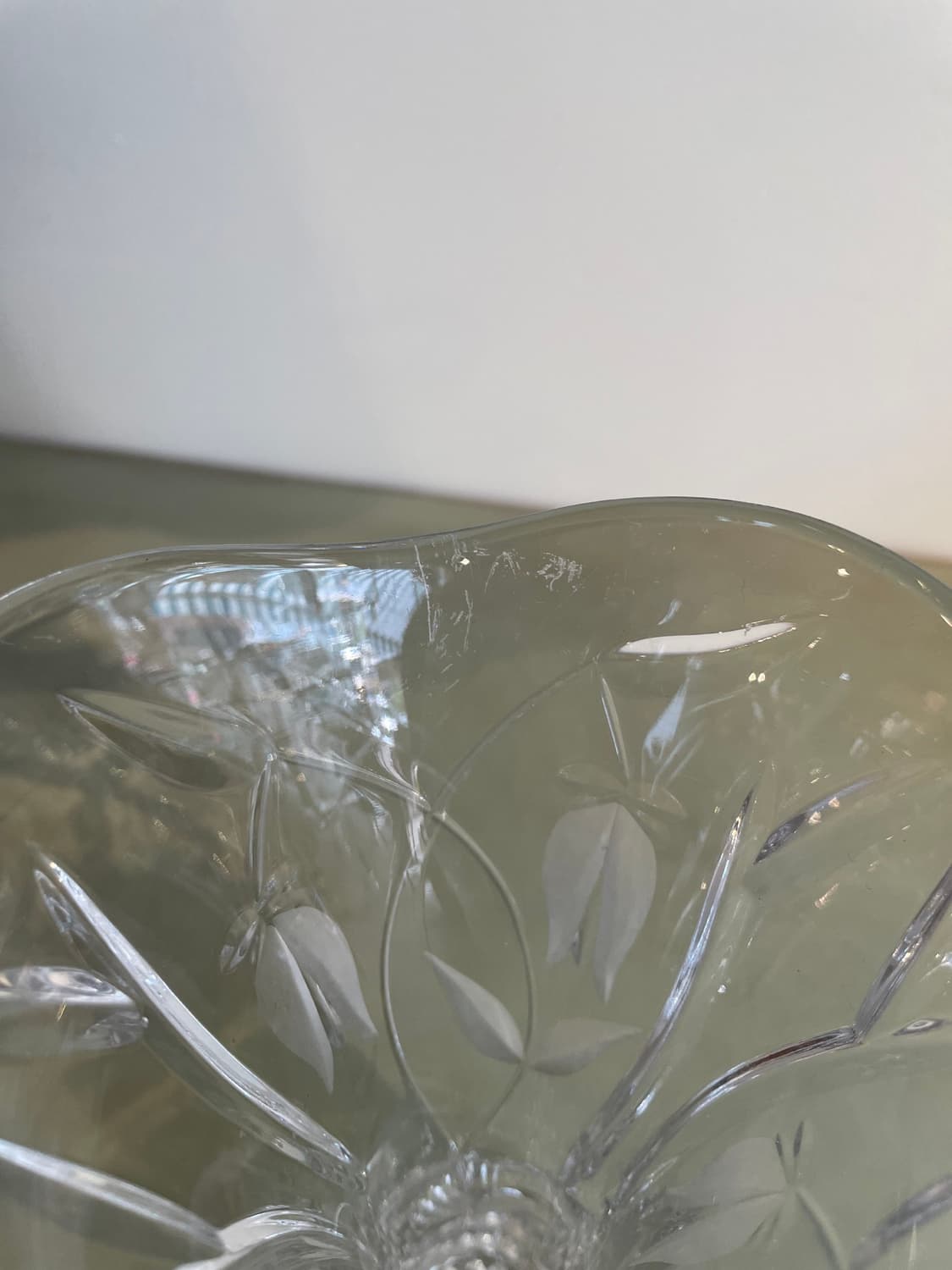 빈티지 일본 크리스탈 화병 상품이미지4