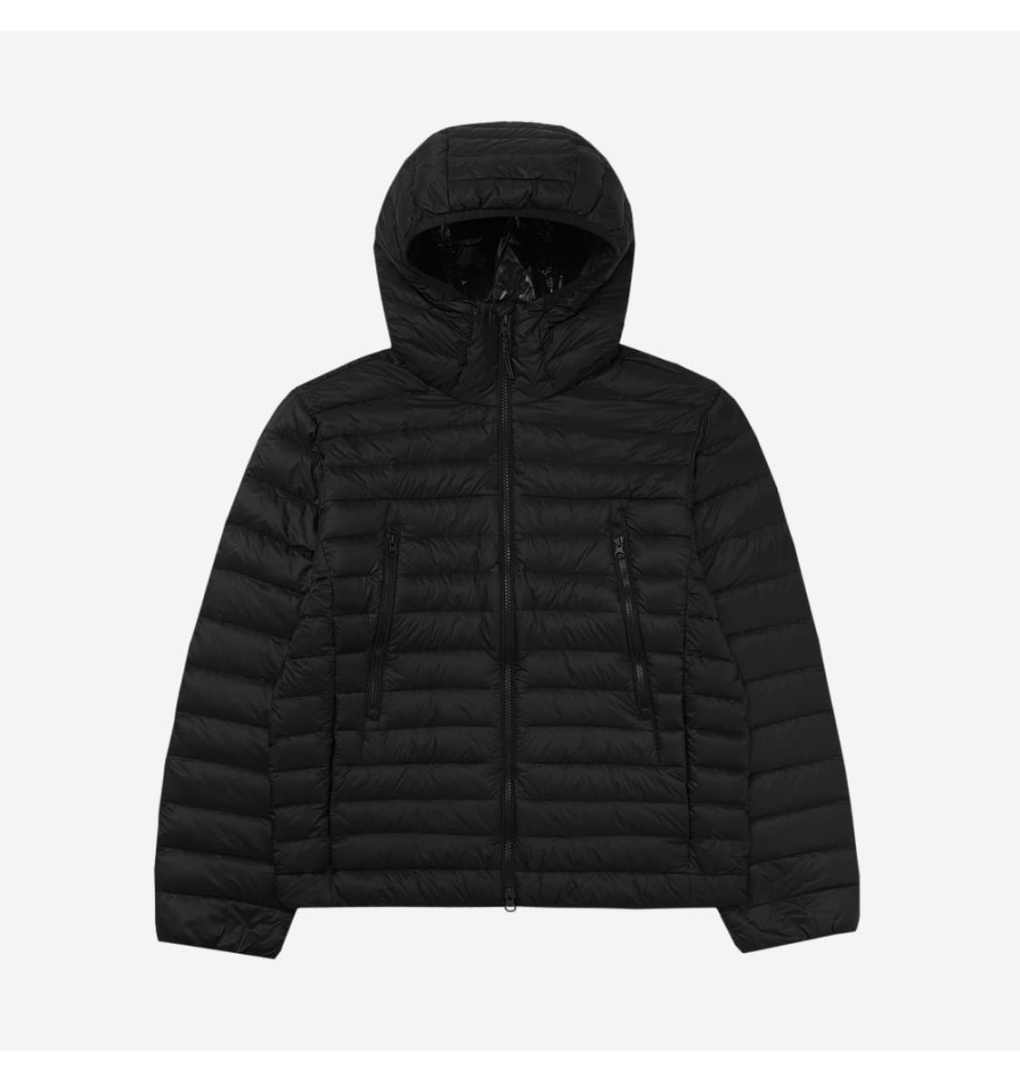 무신사 스탠다드 시티 레저 시어 립스탑 후디드 라이트 다운 재킷 [블랙] 상품이미지1
