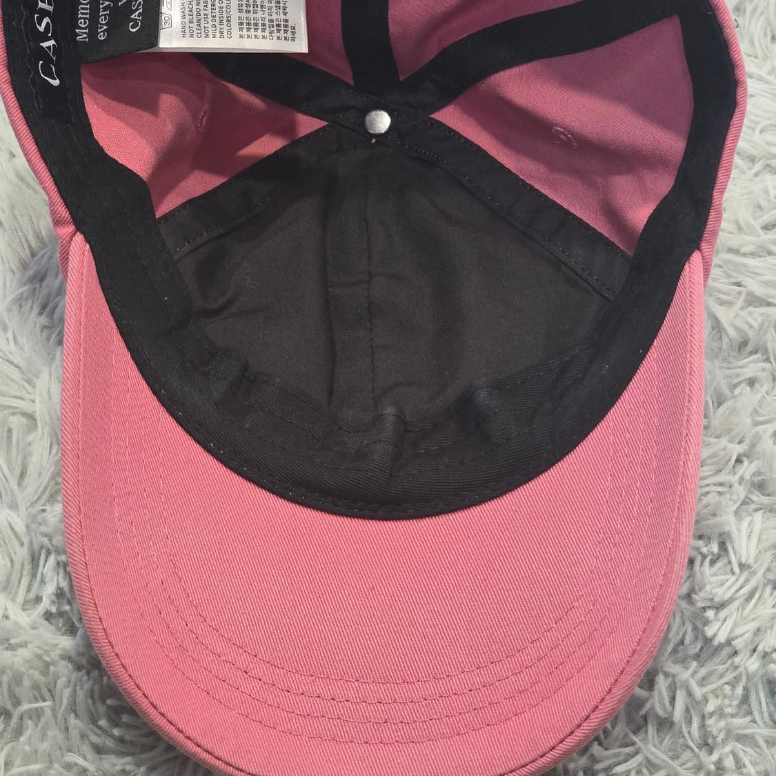 L8-4:케이스어랏 코튼 데일리 볼캡 핑크(약 55-59cm)금액16 상품이미지7