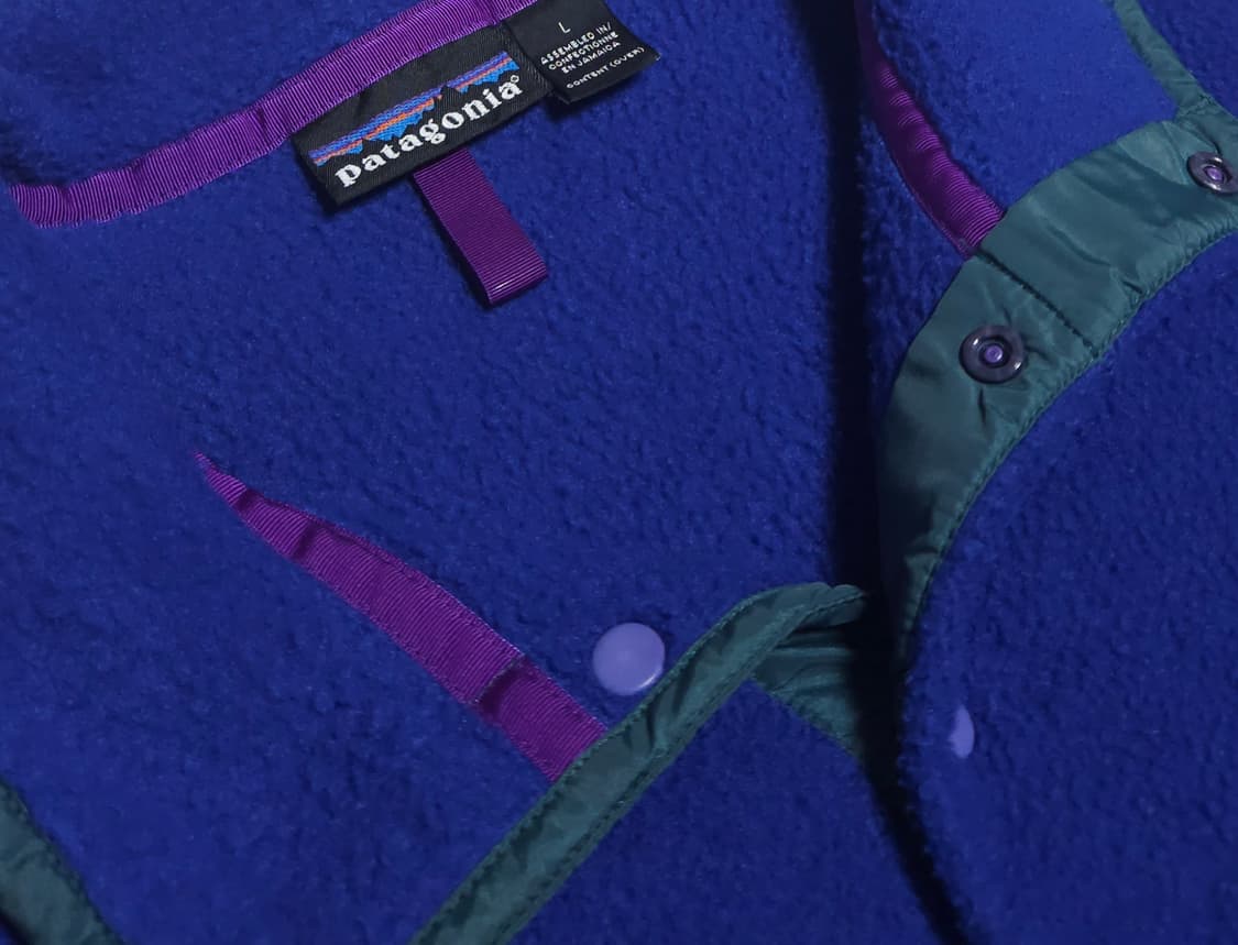 🇯🇲 [L] 파타고니아 신칠라 스냅티 올드 모델 - 퍼플 블루 상품이미지6