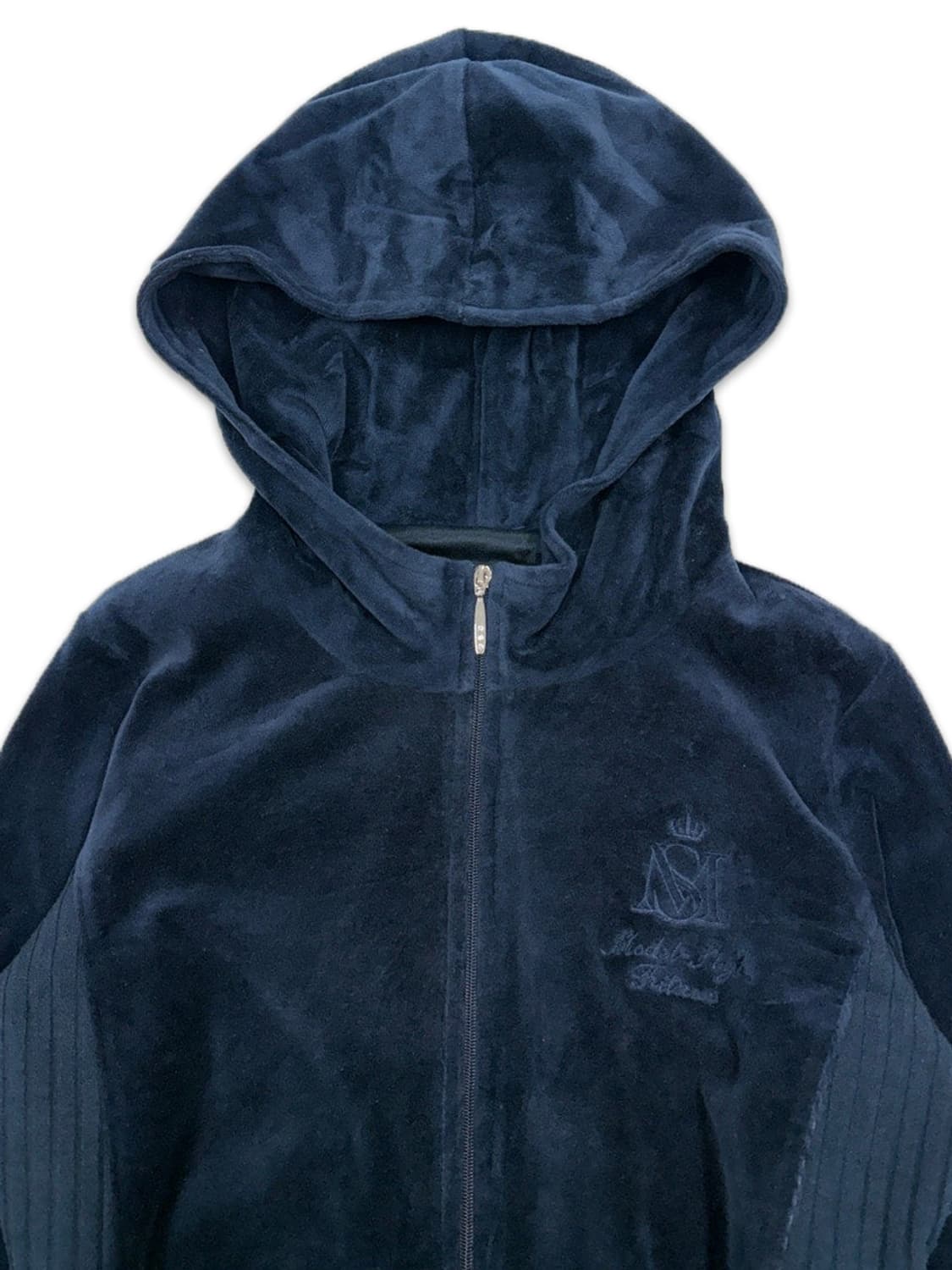 빈티지 네이비 벨뱃 갸루 후드집업 상품이미지3
