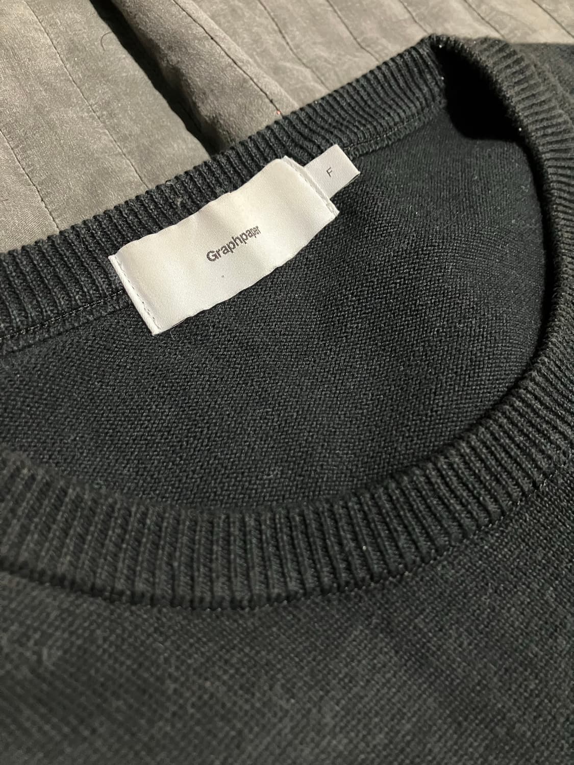 23ss 그라프페이퍼 니트 블랙 상품이미지1