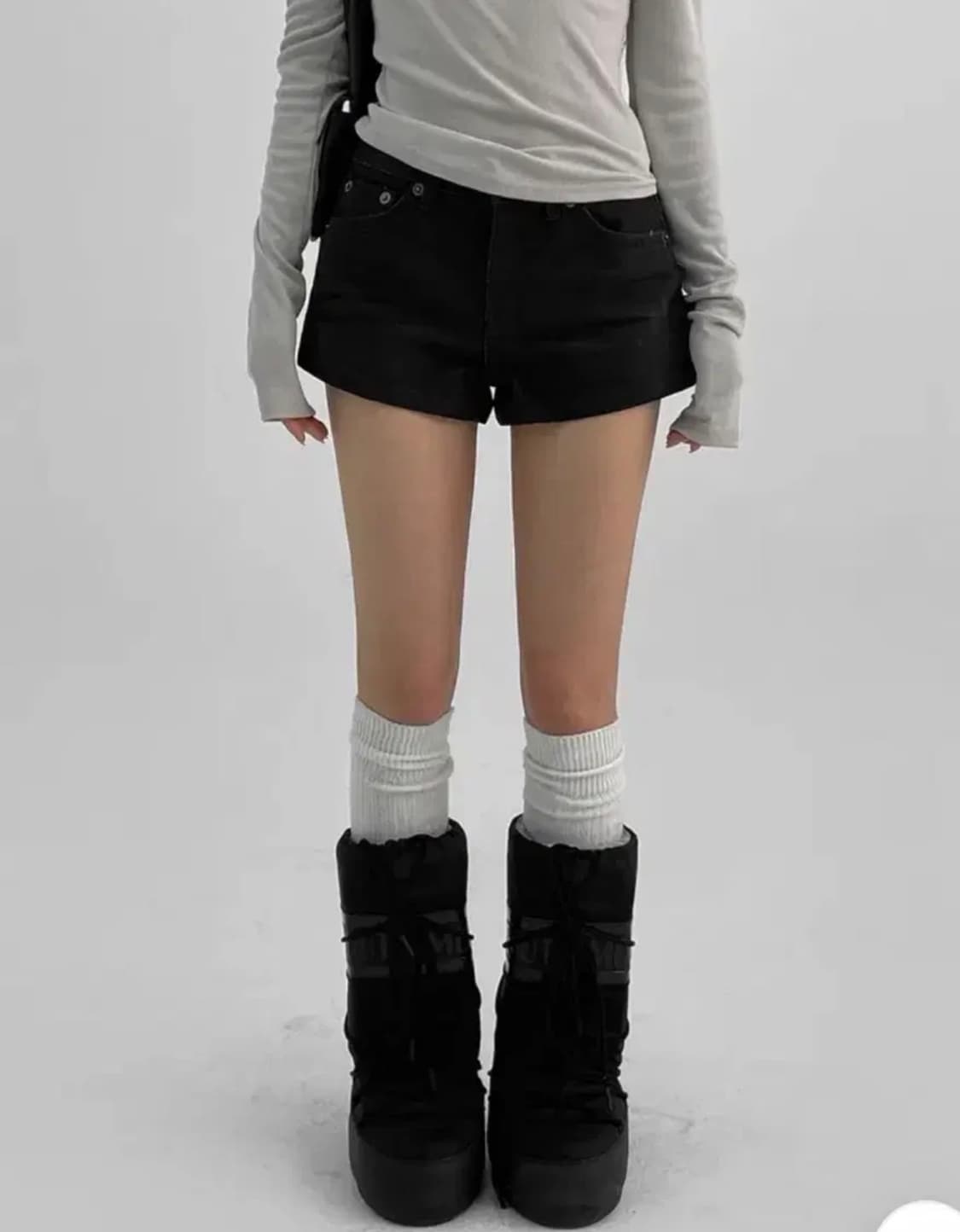 oot 데님 흑청 반바지 숏팬츠 상품이미지1
