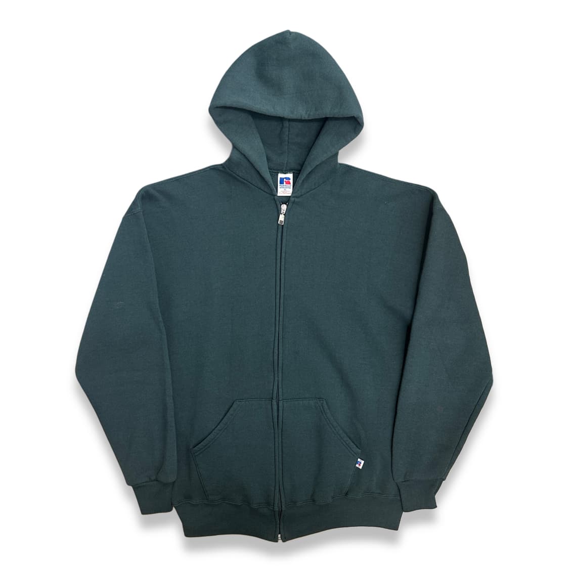 90s 러셀 카키 후드집업 XL 상품이미지1
