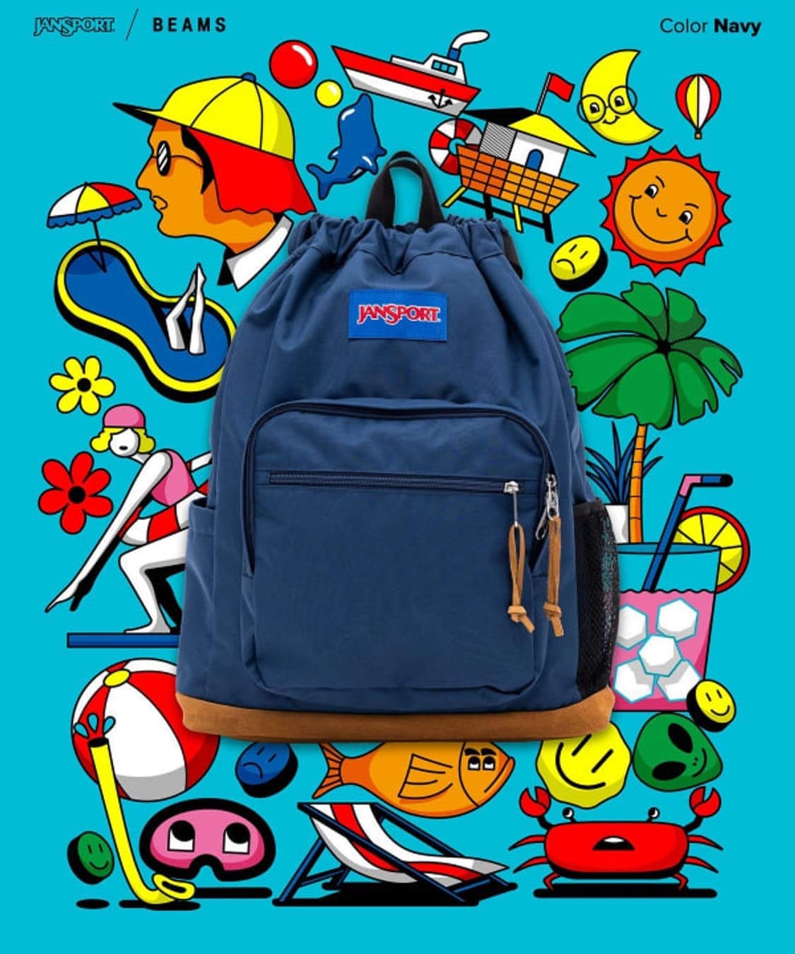 beams x jansport 빔즈 잔스포츠 별주 백팩 윤승아 백팩 상품이미지2