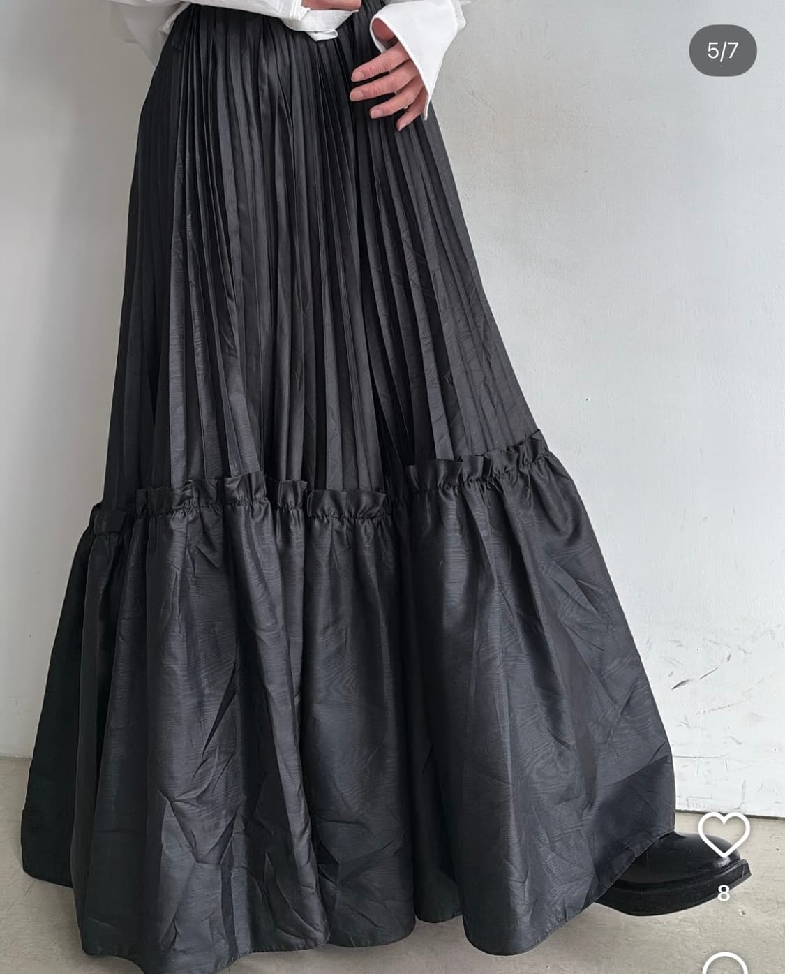 nylon pleats skirt 상품이미지2