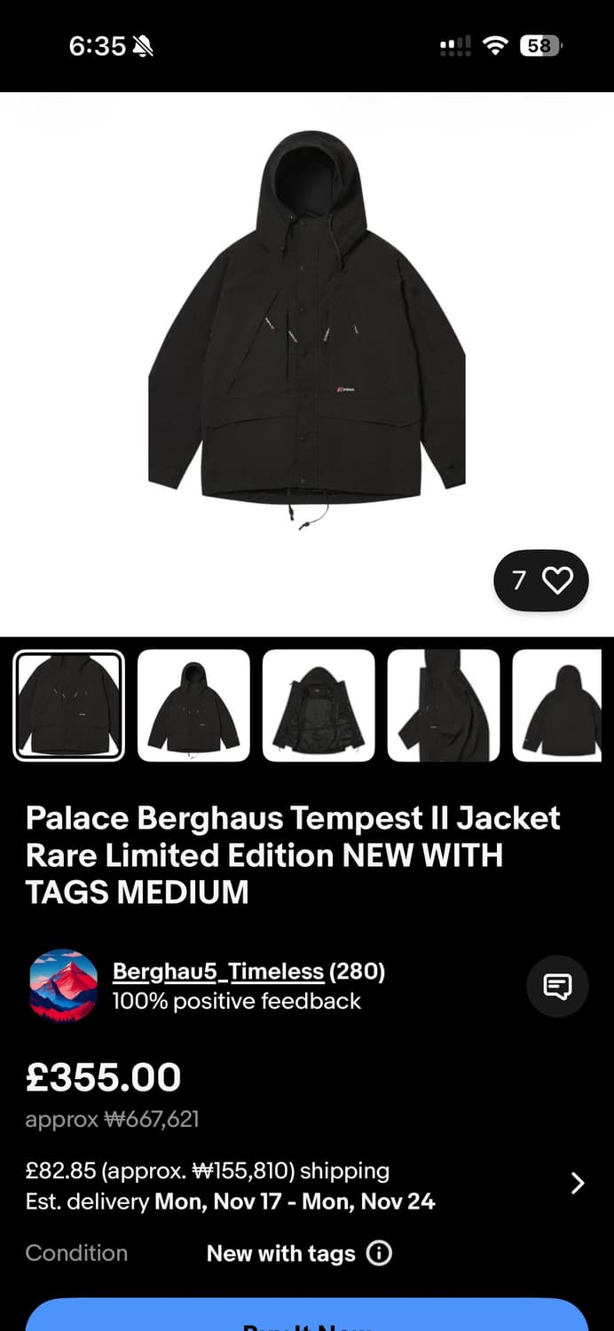 Palace 팔라스 x Berghaus 자켓 상품이미지2